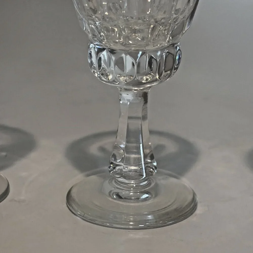 Vintage Villeroy & Boch Tiara Cordial Glasses Hand Blown Crystal 3.5